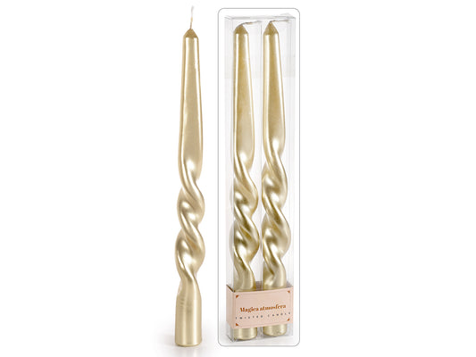 Scatola 2 Candele  Torchon