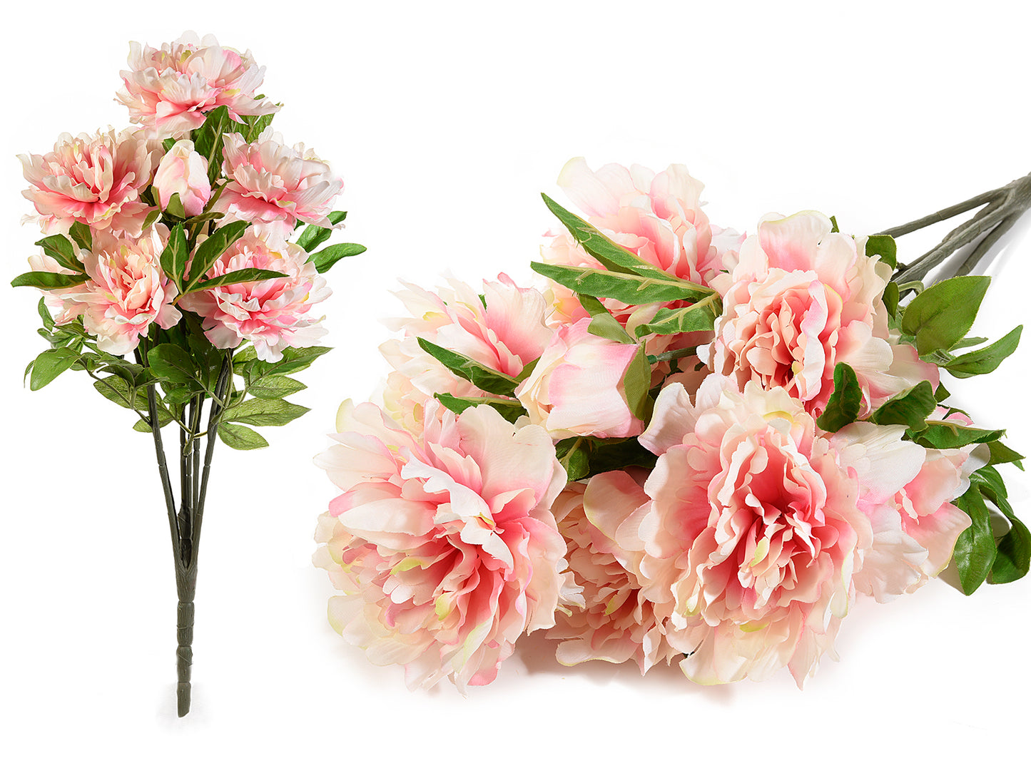 Mazzo di Peonie Artificiali Color Rosa Sfumato