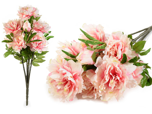 Mazzo di Peonie Artificiali Color Rosa Sfumato