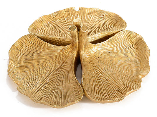 3 Foglie Ginkgo - Piatto Decorativo